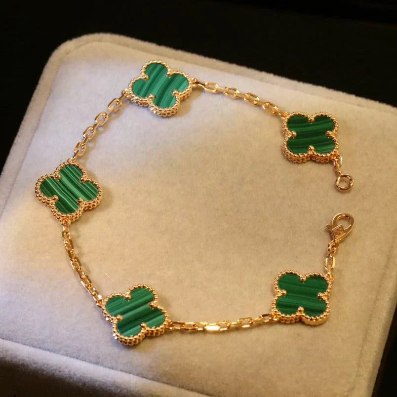 AURENA®CLOVER BRACELET | EMERALD