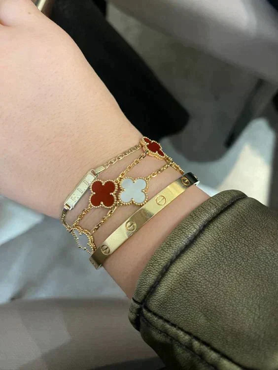 AURENA® CLOVER BRACELET | RUBY
