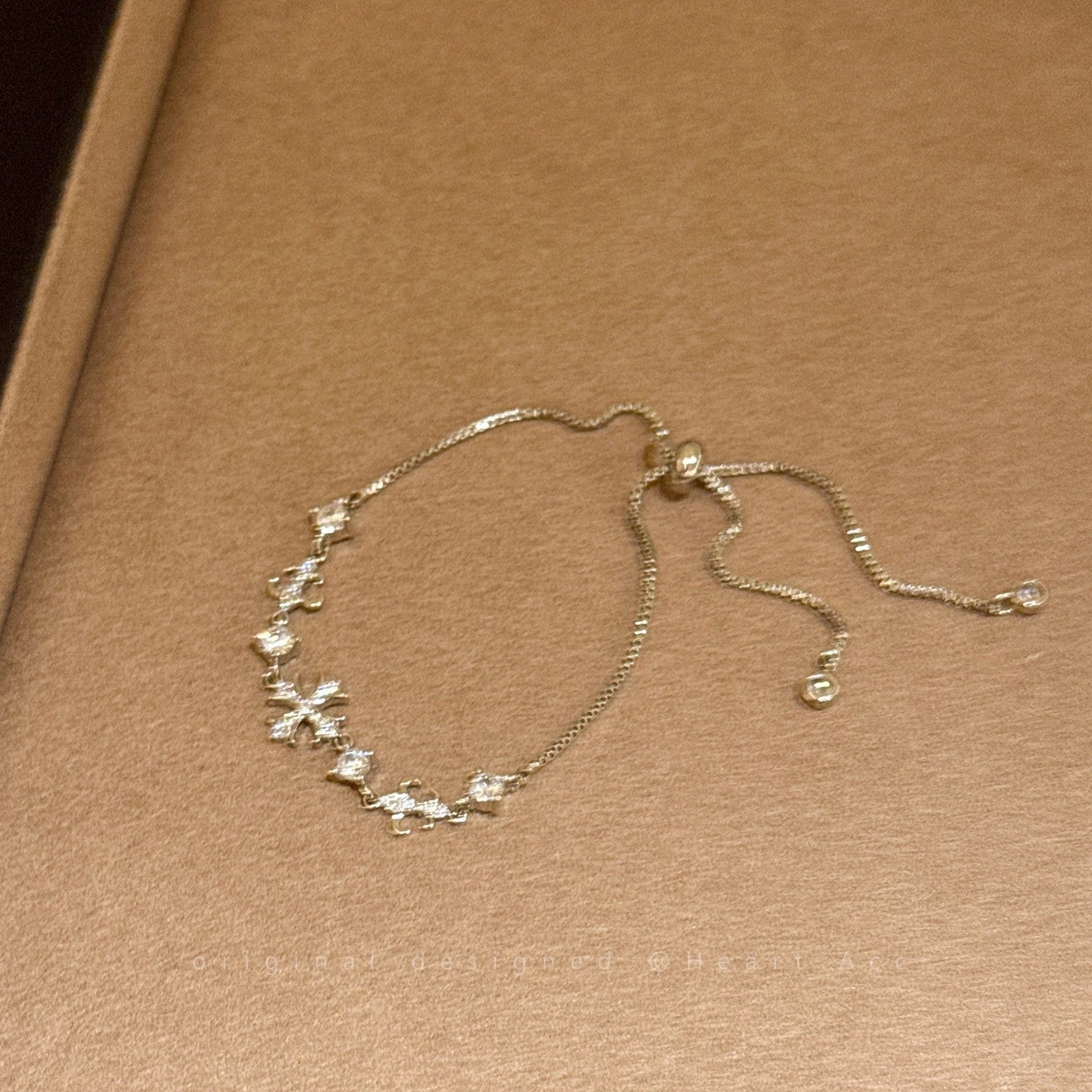Pavé Cross Slider Bracelet