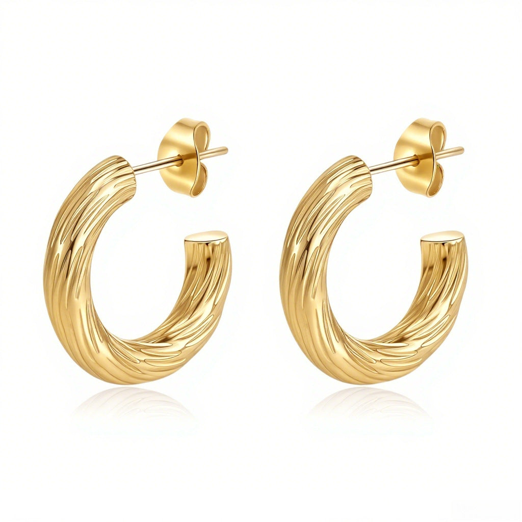 AURENA® LUXE C-HOOP EARRINGS
