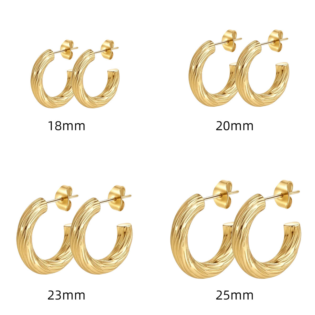 AURENA® LUXE C-HOOP EARRINGS