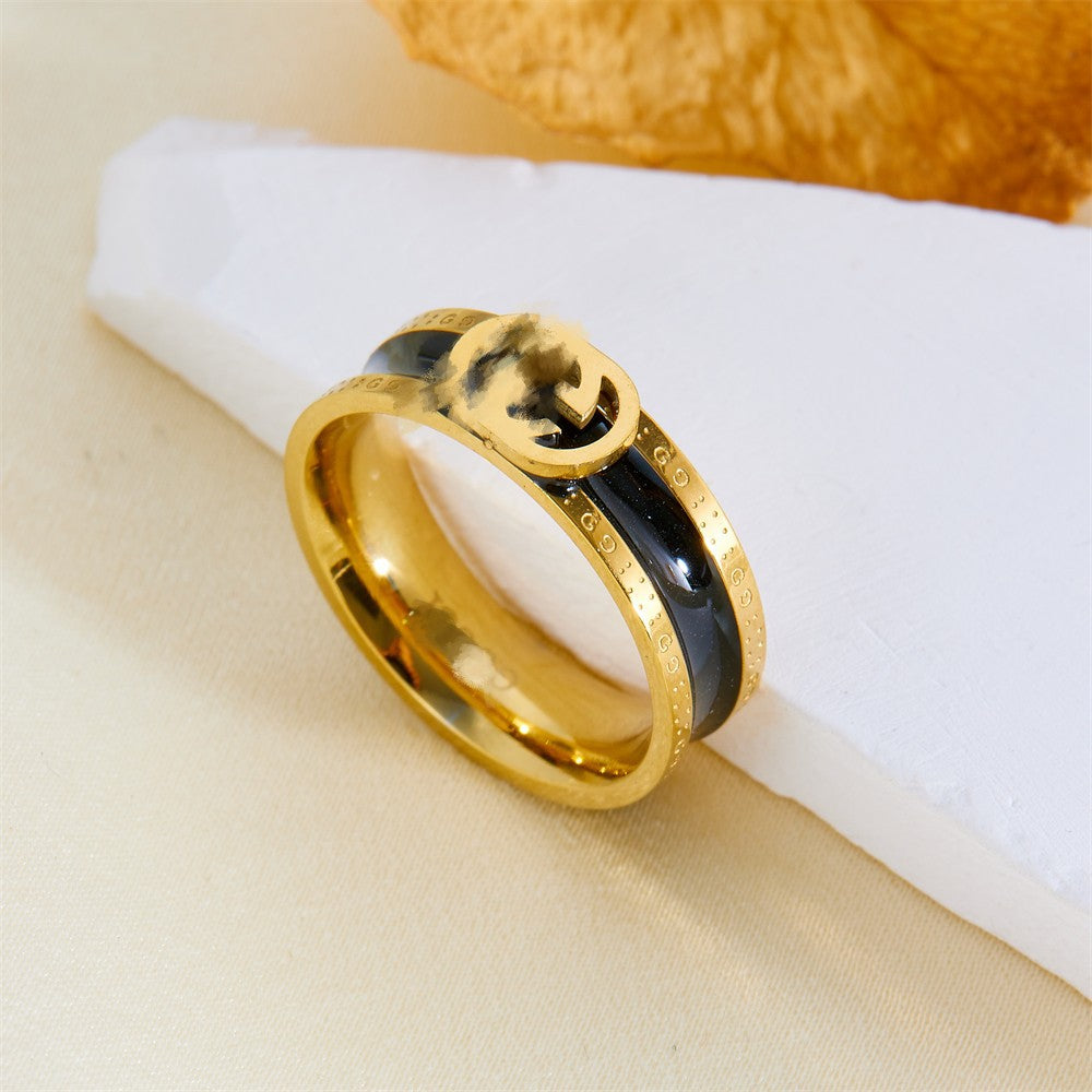 AURENA® NOIR ENAMEL RING