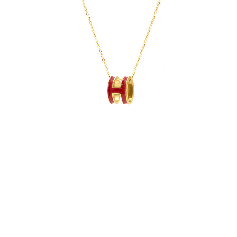AURENA® H ENAMEL NECKLACE