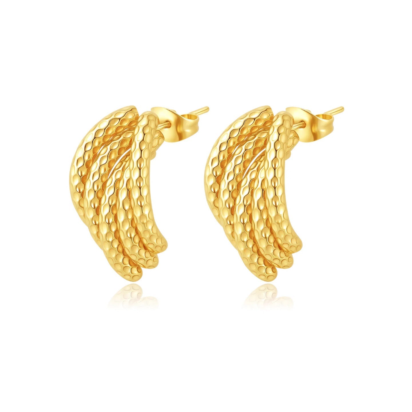 AURENA® SCULPTED HOOP EARRINGS