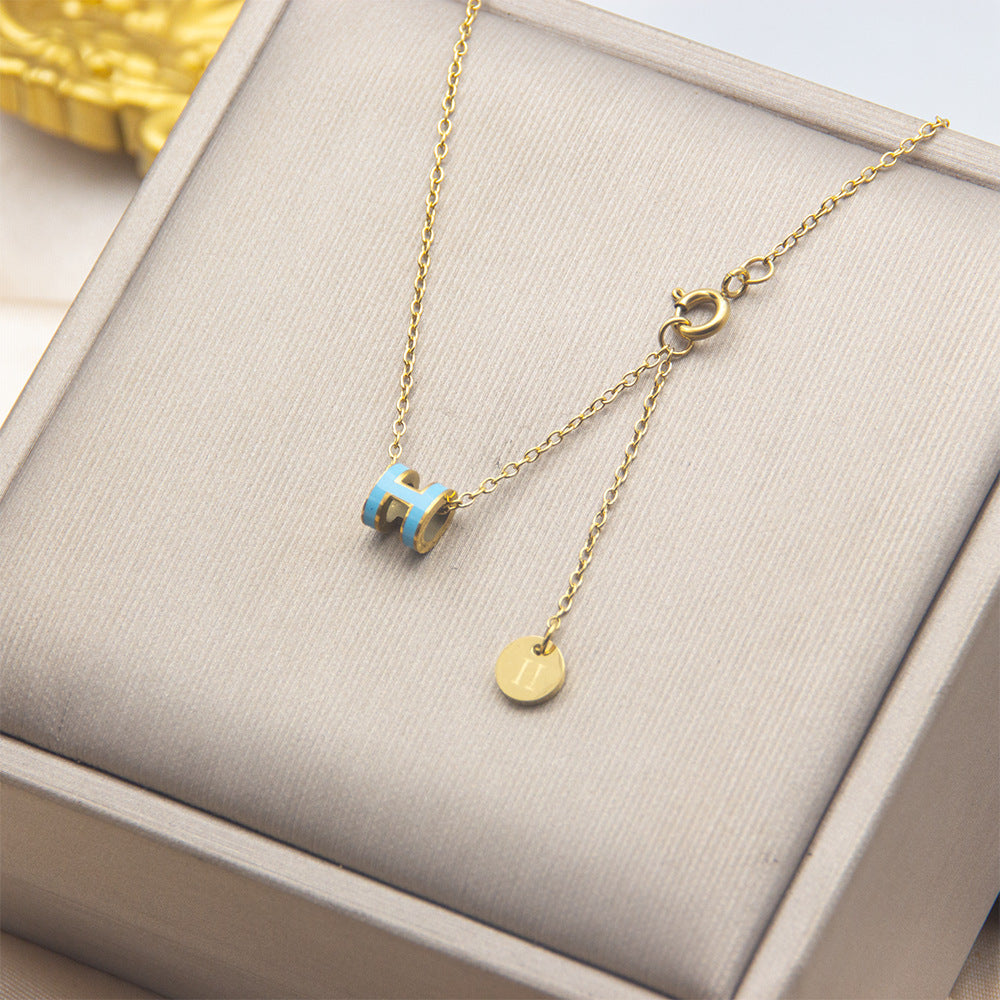 AURENA® H ENAMEL NECKLACE
