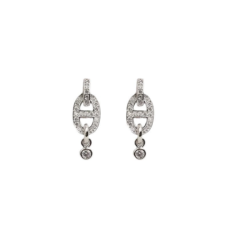 AURENA® CRYSTAL NOSE HOOP EARRINGS