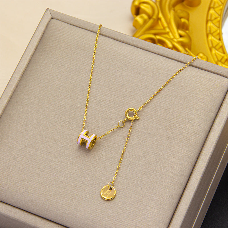 AURENA® H ENAMEL NECKLACE