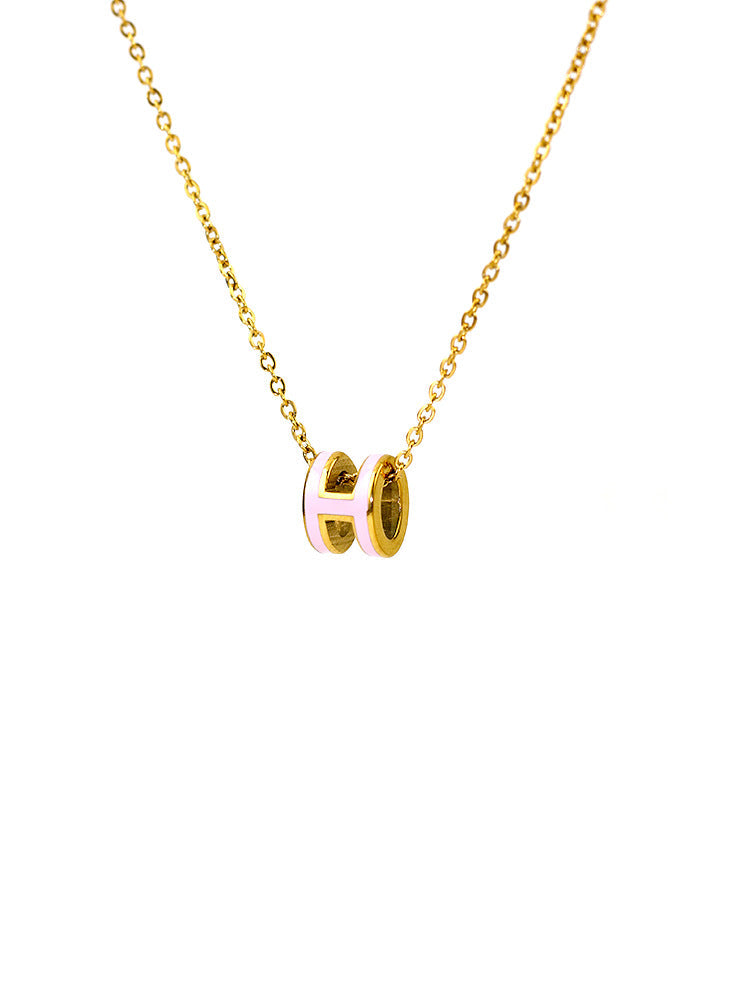 AURENA® H ENAMEL NECKLACE
