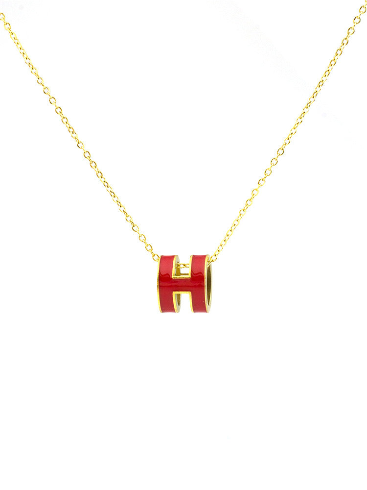 AURENA® H ENAMEL NECKLACE