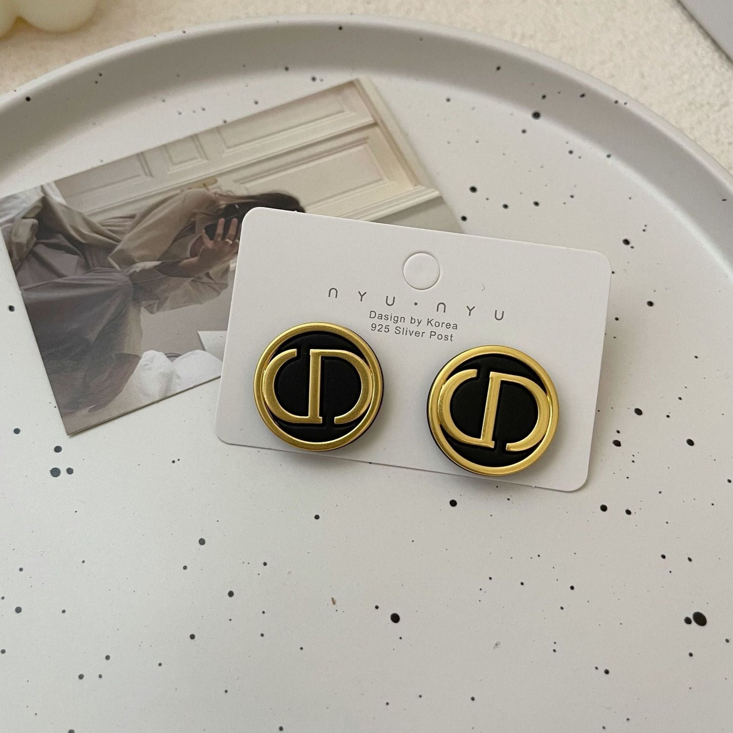 AURENA® VINTAGE MONOGRAM STUD EARRINGS