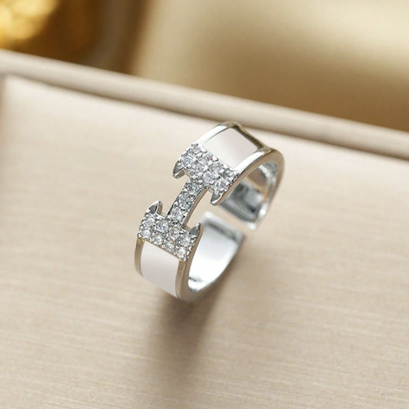 AURENA® H PAVÉ ENAMEL RING