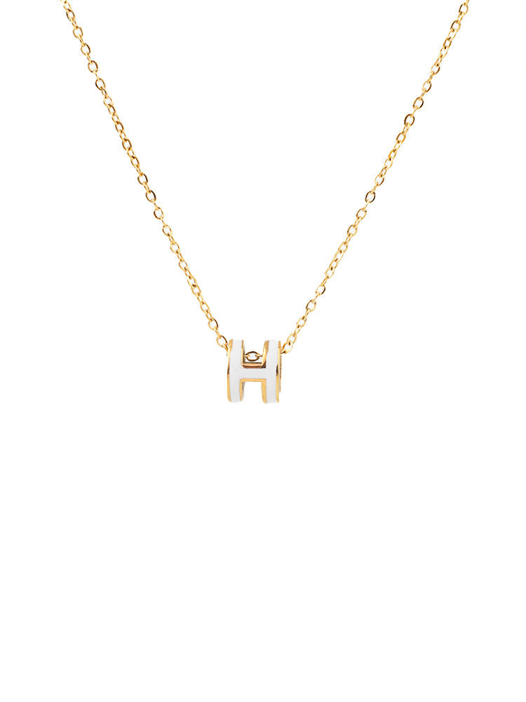 AURENA® H ENAMEL NECKLACE
