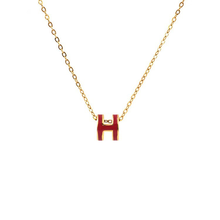 AURENA® H ENAMEL NECKLACE