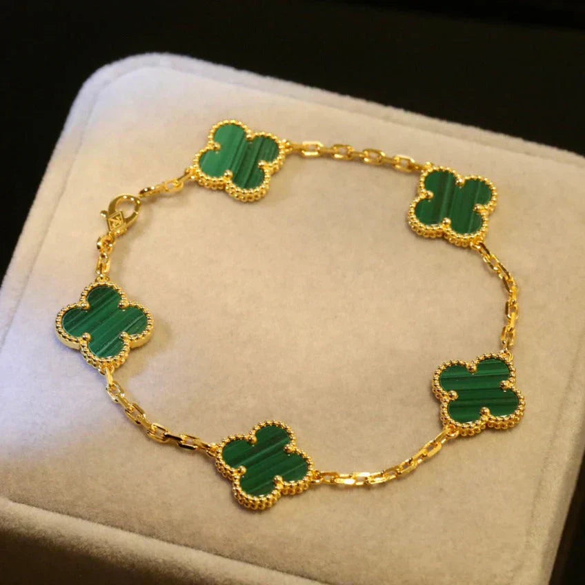 AURENA®CLOVER BRACELET | EMERALD