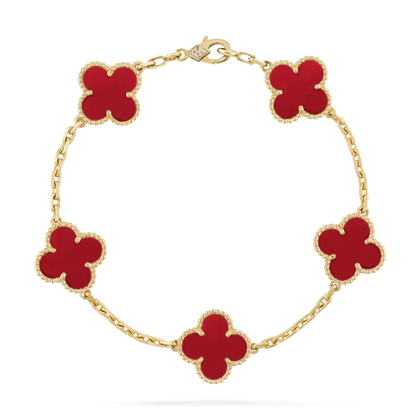 GOLD RED | STACKABLE BRACELET SET