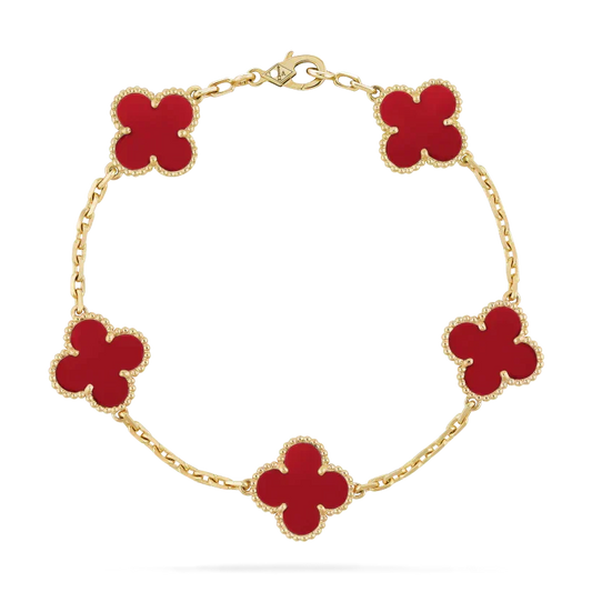 AURENA® CLOVER BRACELET | RUBY
