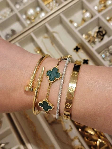 AURENA®CLOVER BRACELET | EMERALD