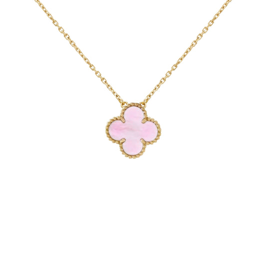 AURENA® CLOVER NECKLACE | PINK GOLD