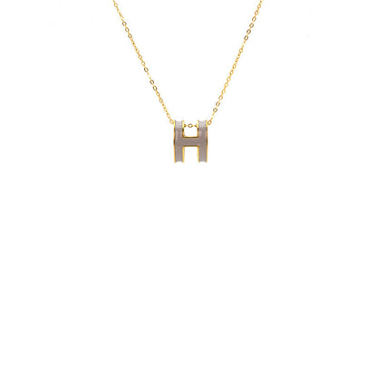 AURENA® H ENAMEL NECKLACE