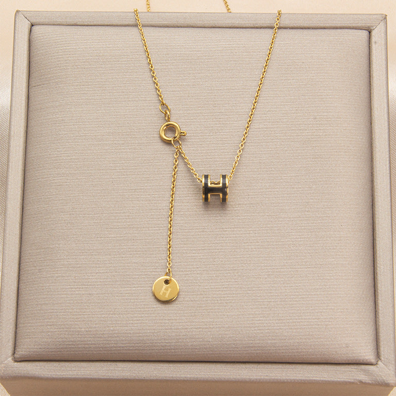 AURENA® H ENAMEL NECKLACE