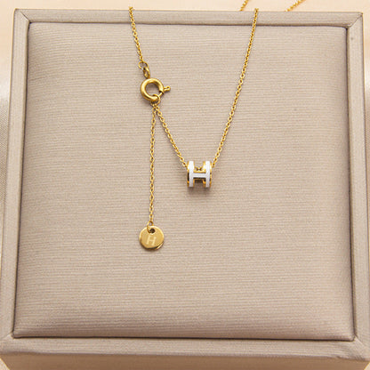 AURENA® H ENAMEL NECKLACE