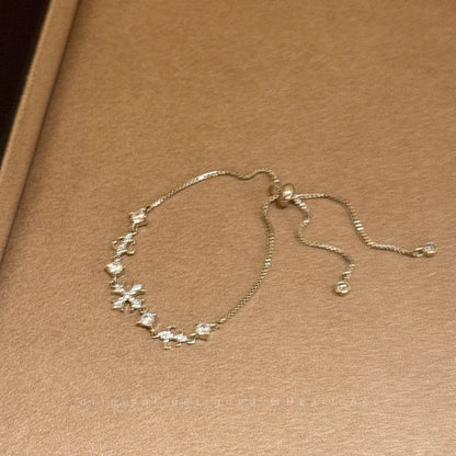 Pavé Cross Slider Bracelet