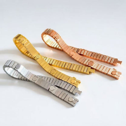 Chic Heavy Metal Watch Band Style Luxury Chain