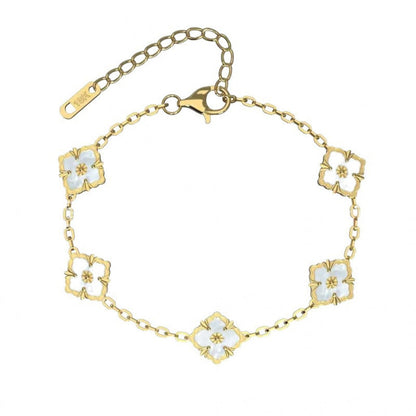 Mother-of-Pearl Clover Bracelet