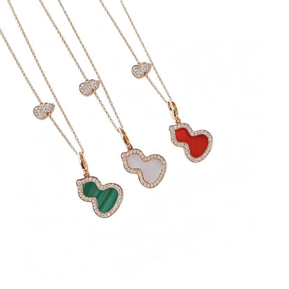 Chic Double-Gourd Lucky Pendant Choker