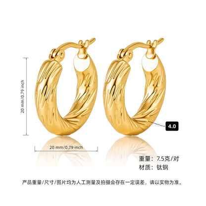 AURENA® LUXE C-HOOP EARRINGS