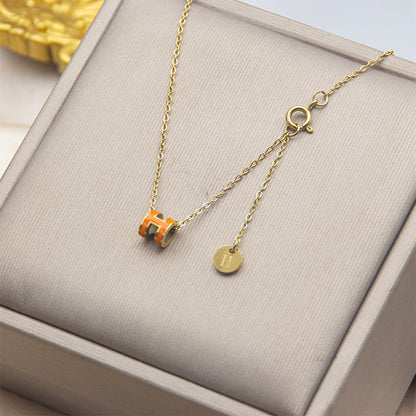AURENA® H ENAMEL NECKLACE