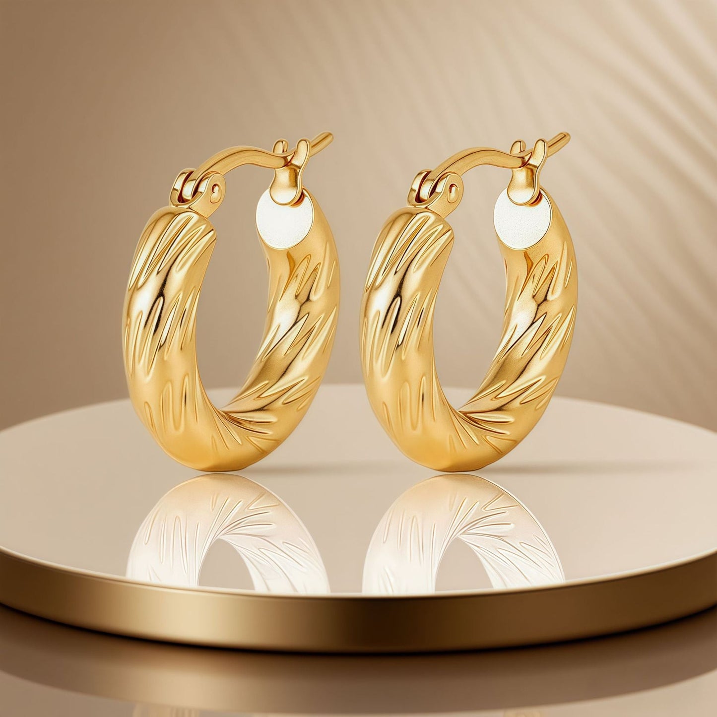 AURENA® LUXE C-HOOP EARRINGS