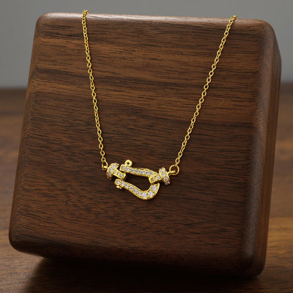 Statement Horseshoe Link Necklace