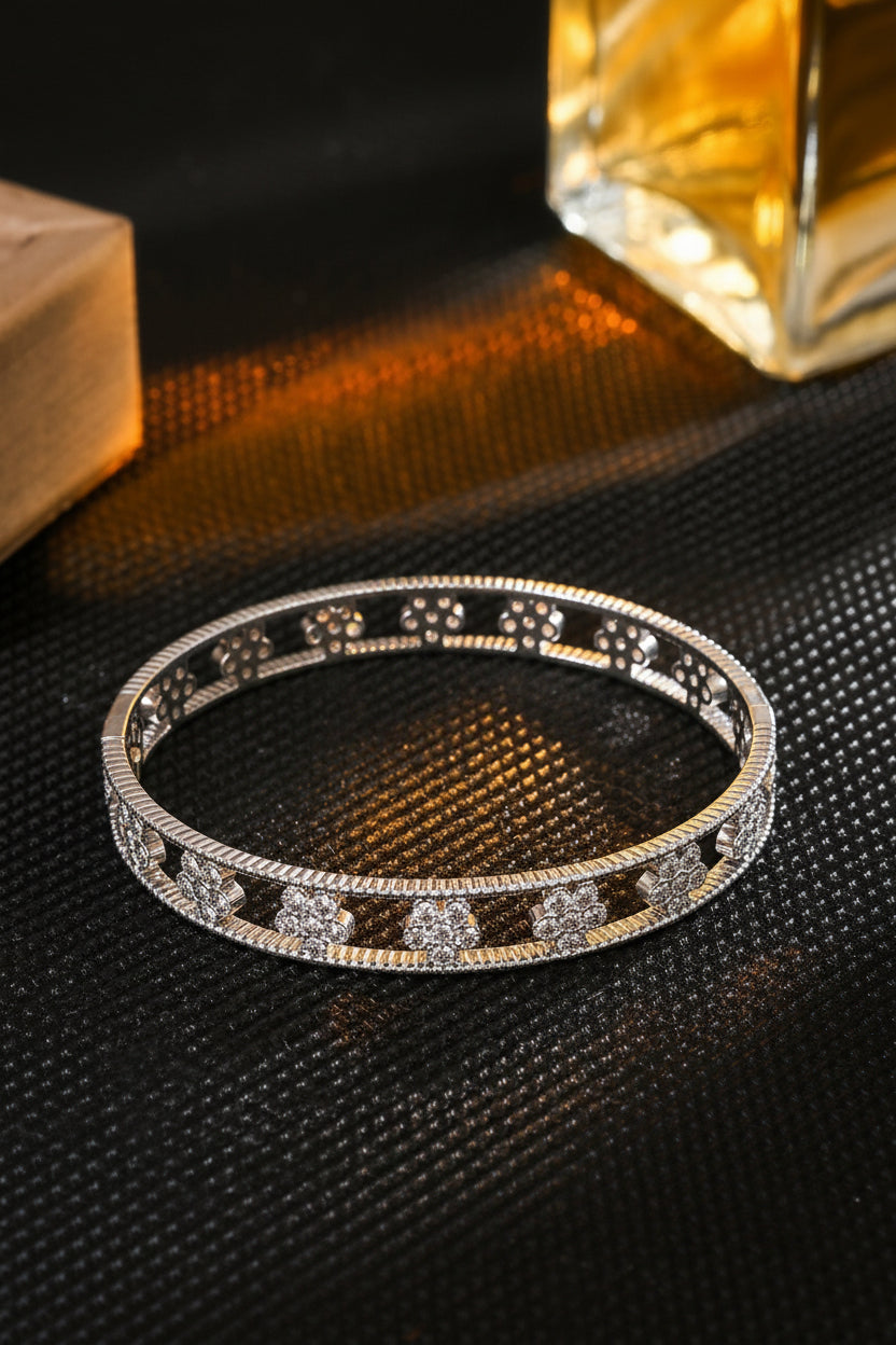 Pavé Crystal Open Cuff Bangle