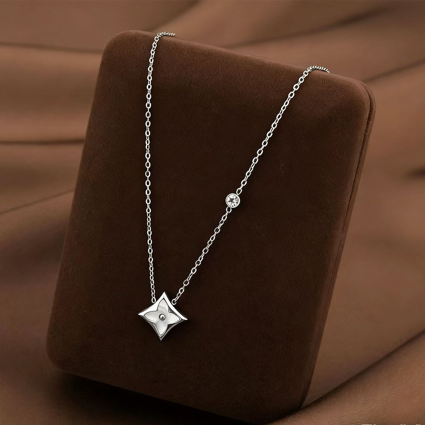 Geometrical Shell Rhombus Pendant