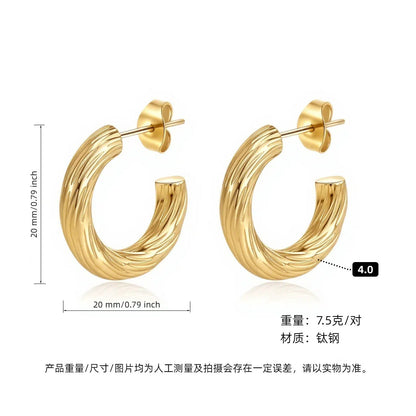 AURENA® LUXE C-HOOP EARRINGS