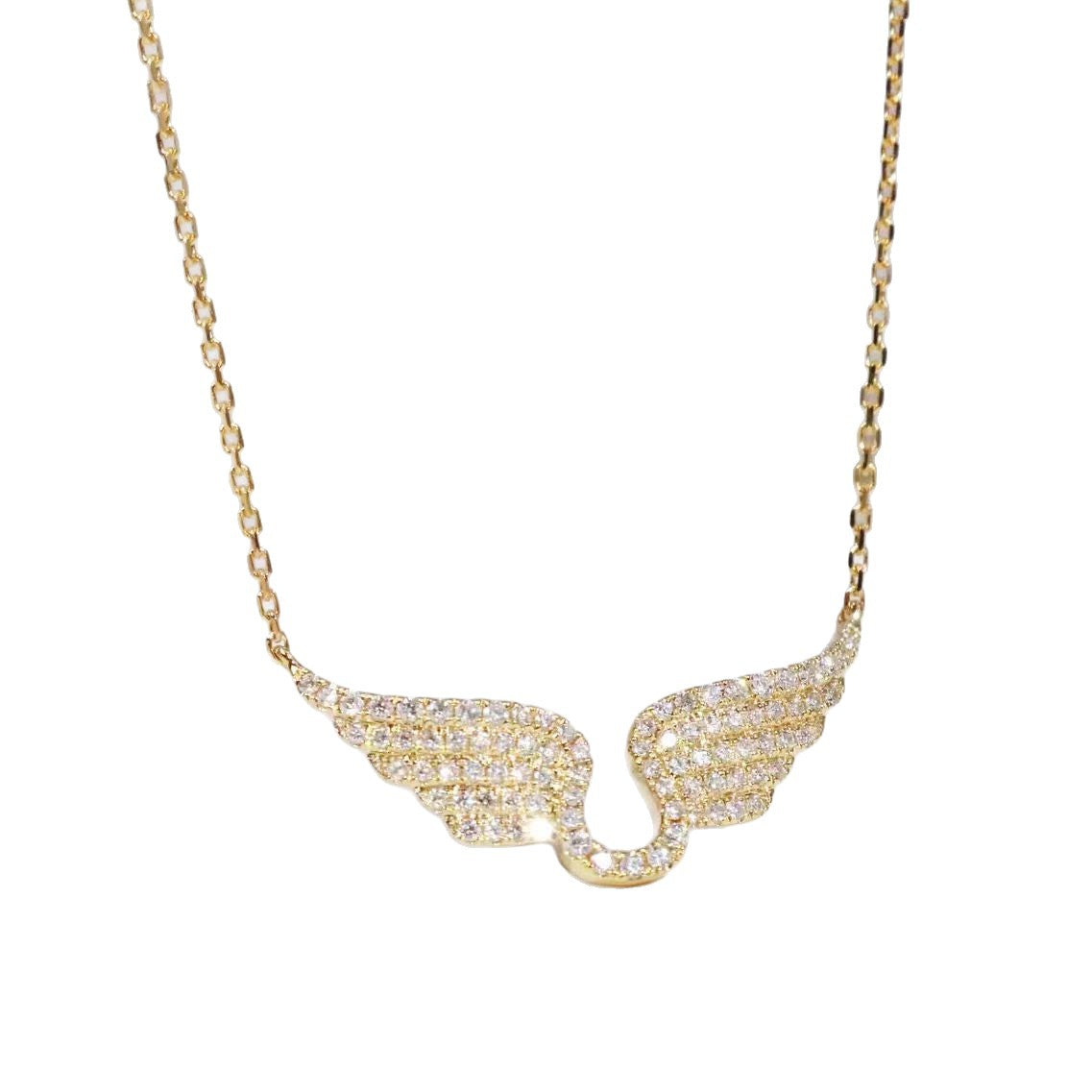 Full-Pavé Angel Wings Choker