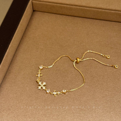 Pavé Cross Slider Bracelet