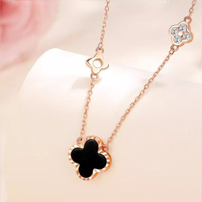 Radiant Bloom Clover Pendant