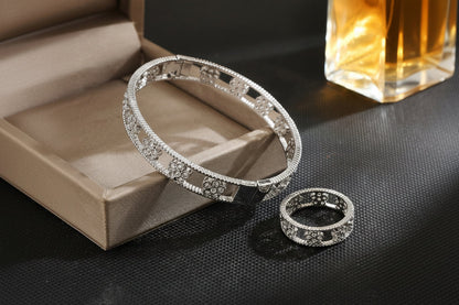 Pavé Crystal Open Cuff Bangle