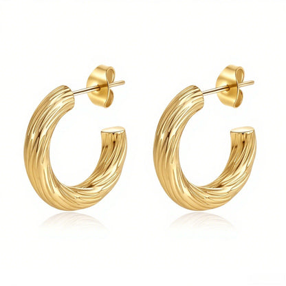 AURENA® LUXE C-HOOP EARRINGS