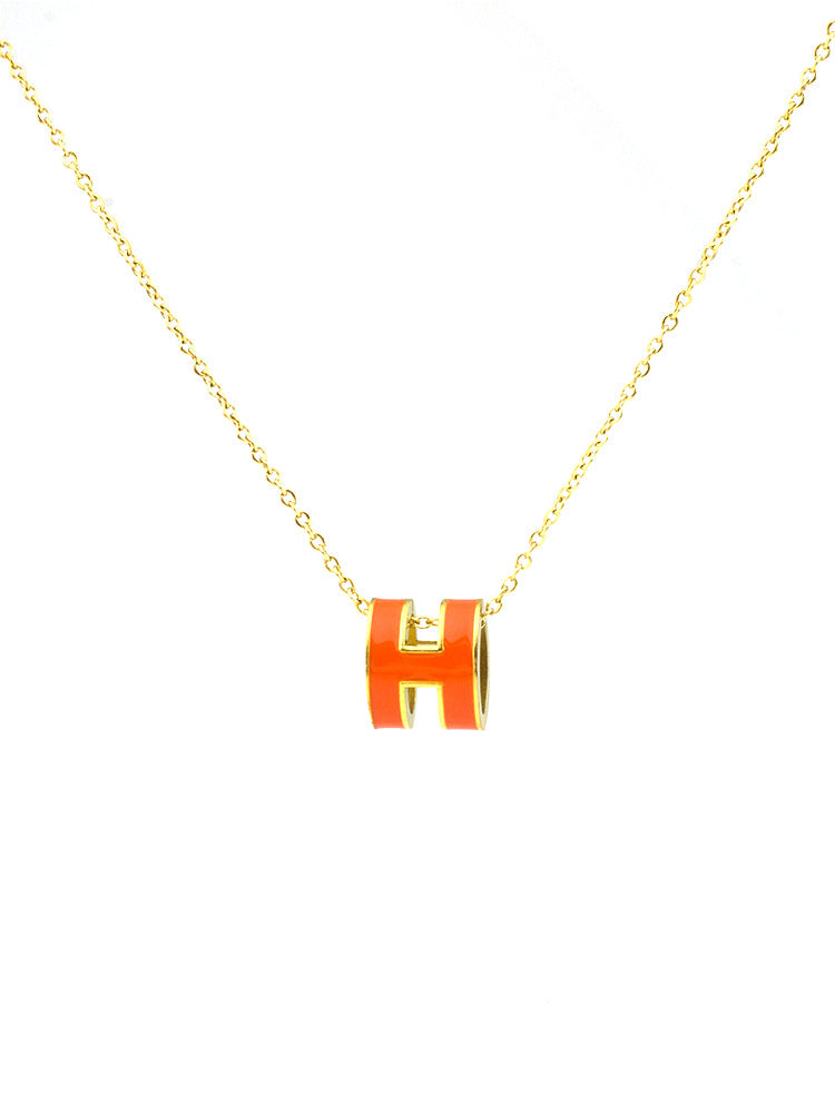 AURENA® H ENAMEL NECKLACE