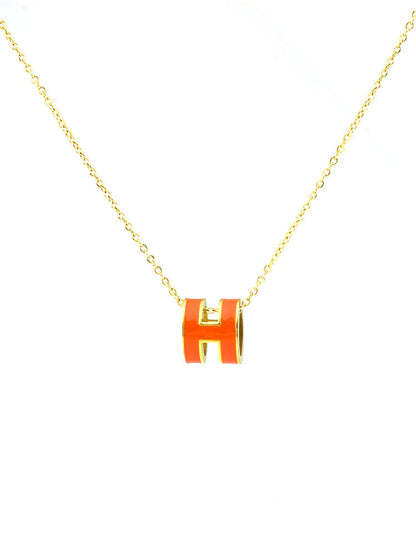 AURENA® H ENAMEL NECKLACE