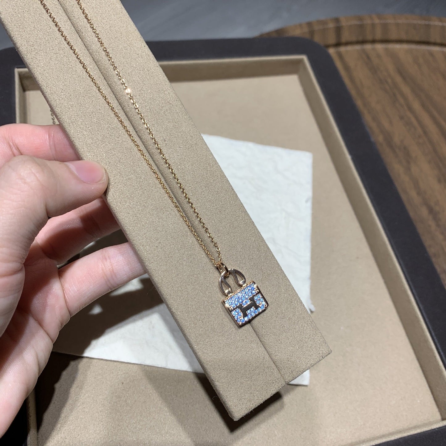 Mini Tote Bag Pendant Necklace