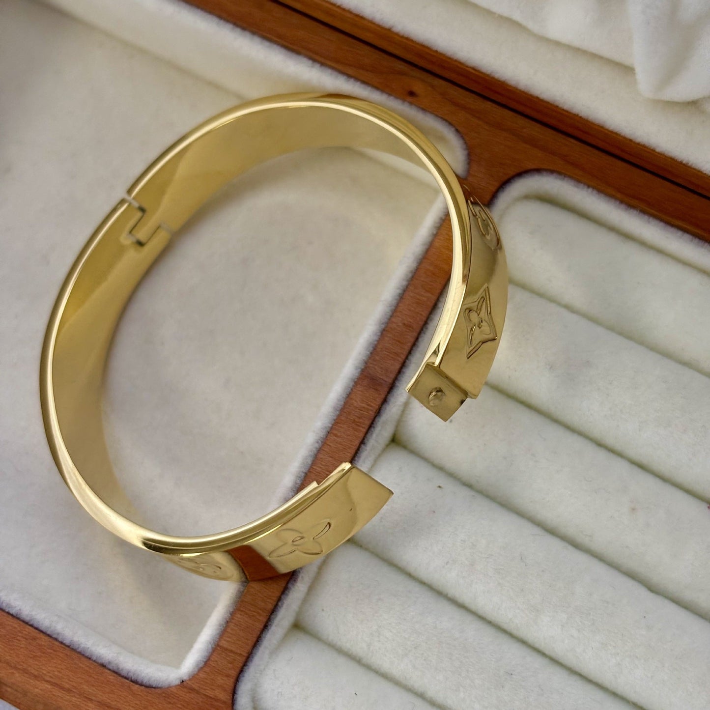 Monogram Inlay Luxury Bangle
