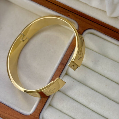 Monogram Inlay Luxury Bangle
