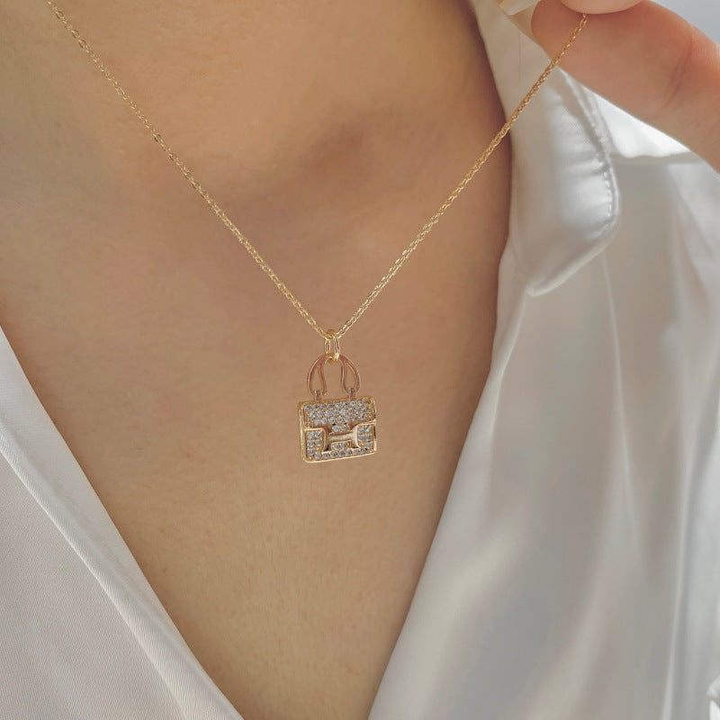 Mini Tote Bag Pendant Necklace