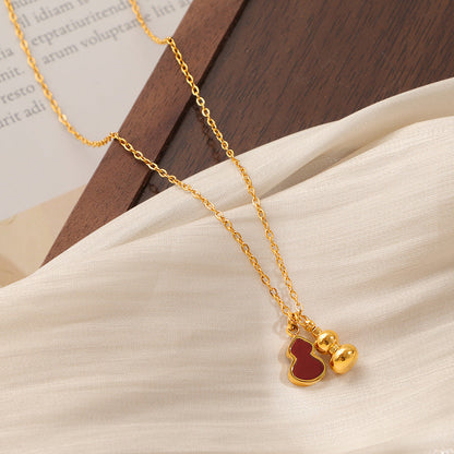 Lucky Wu Lou Pendant Clavicle Chain