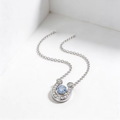 Pavé Horseshoe Charm Necklace