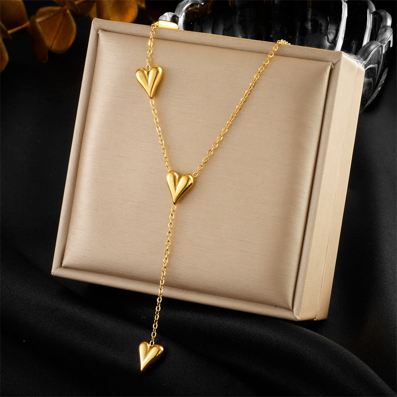Layered Sunburst & Cross Pendant Necklace